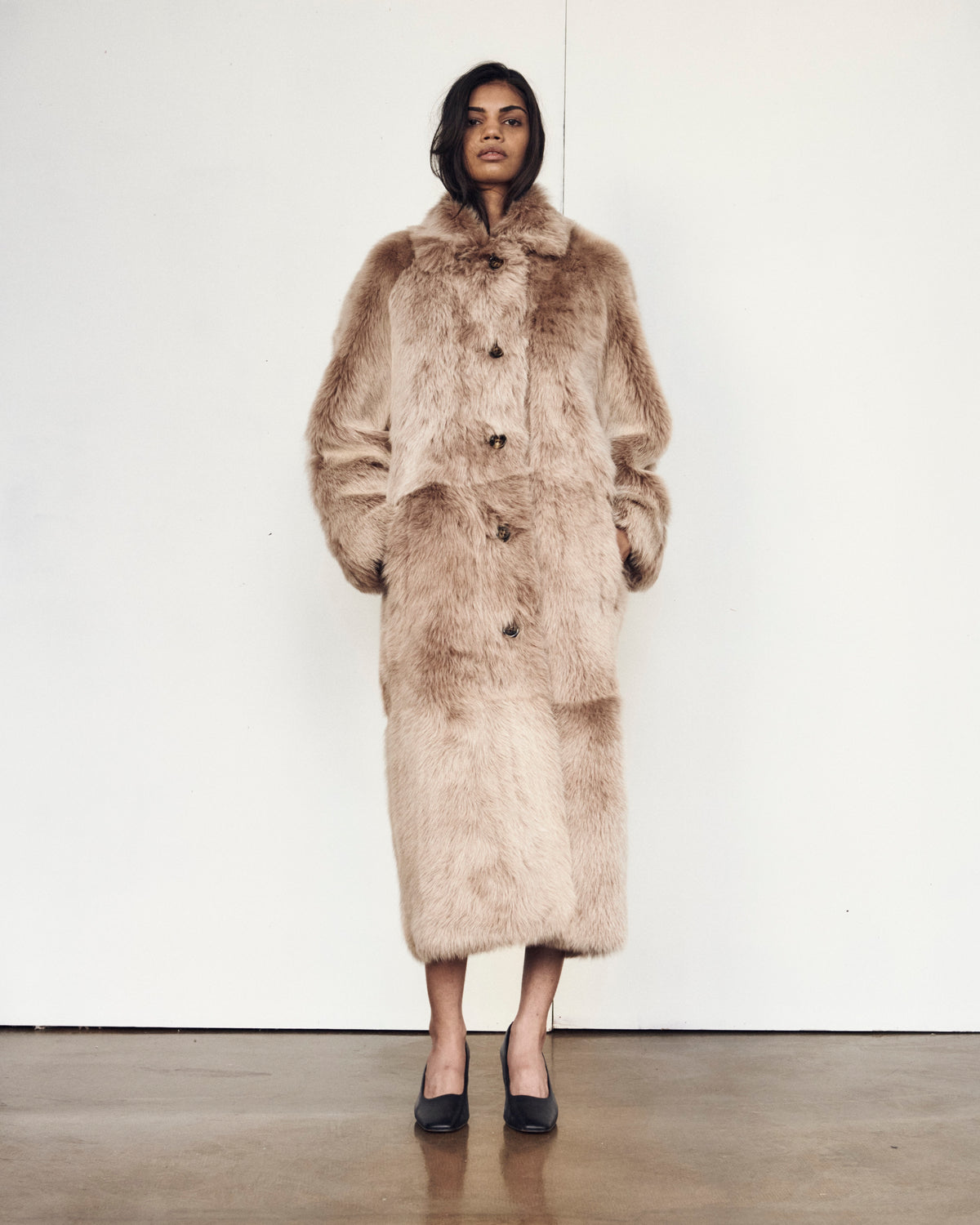 The Marcus Coat in Tan