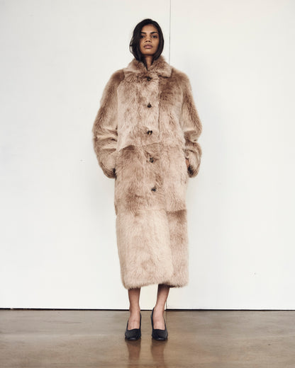 The Marcus Coat in Tan