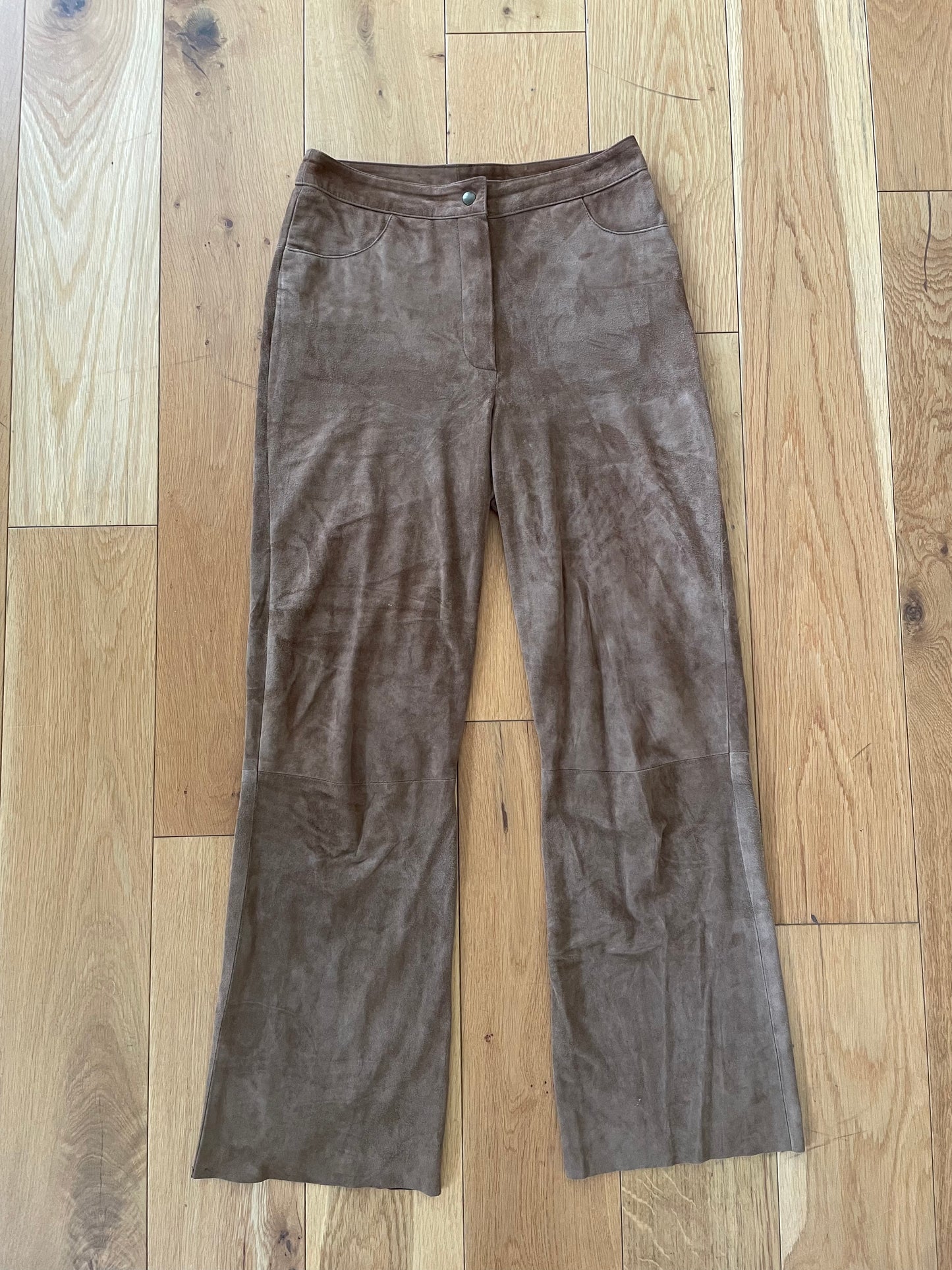 Brown Suede Pants