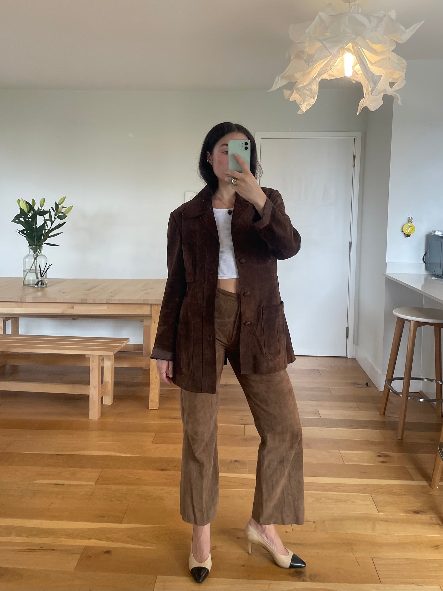 Brown Suede Pants